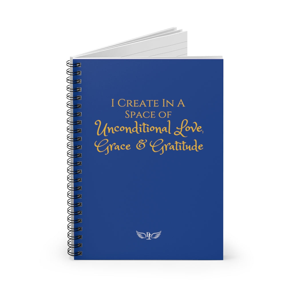 "Create Love" Notebook - Blue