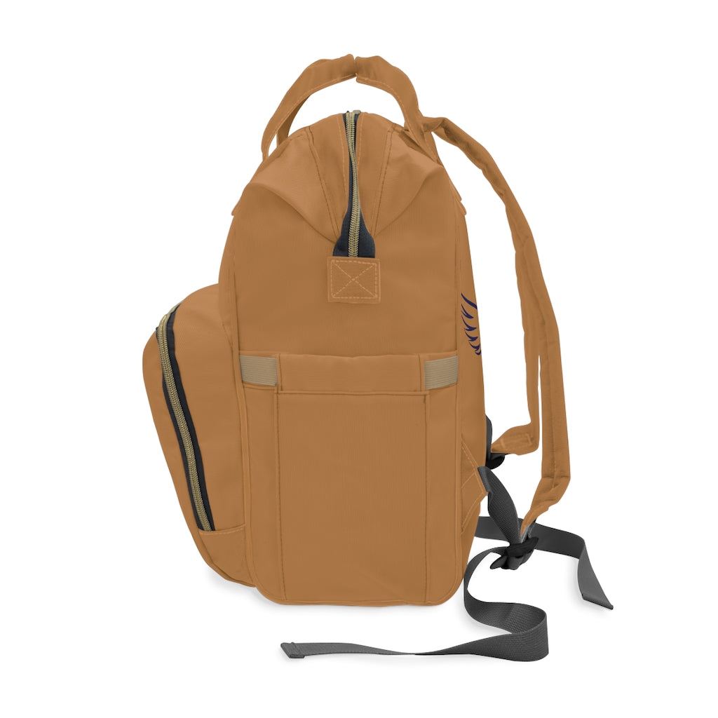 “I Attract” Light Brown Diaper Bag / Backpack
