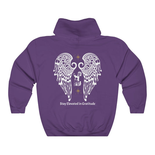 “Gratitude” Hooded Sweatshirt - “Purple”