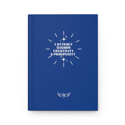 “I Attract” Hardcover Journal Matte - Blue