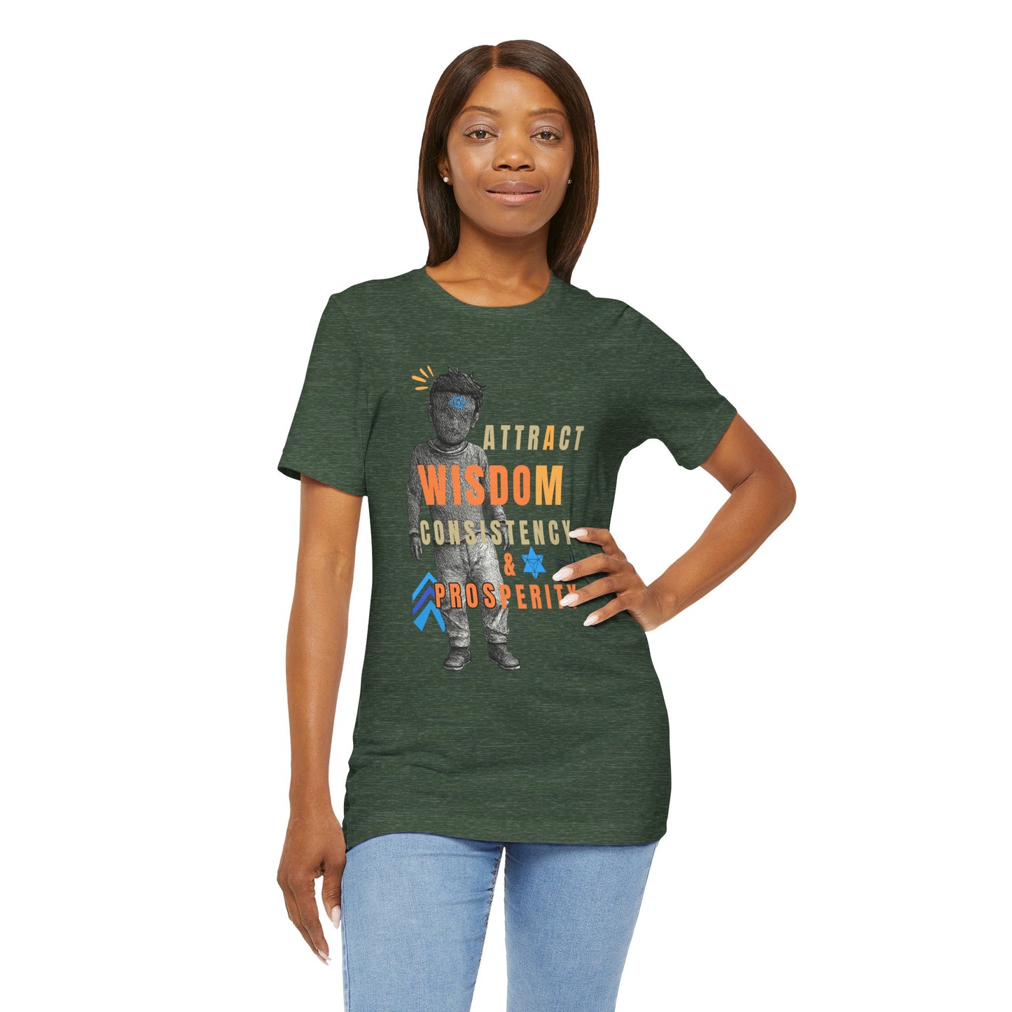 Wisdom & Prosperity Tee — Inspirational Graphic T‑Shirt