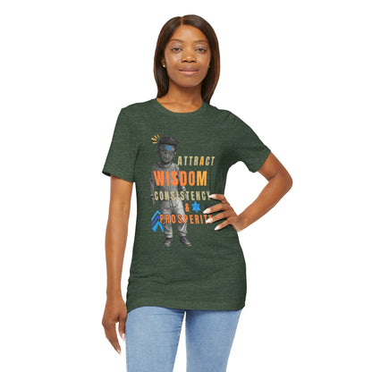 Wisdom & Prosperity Tee — Inspirational Graphic T‑Shirt