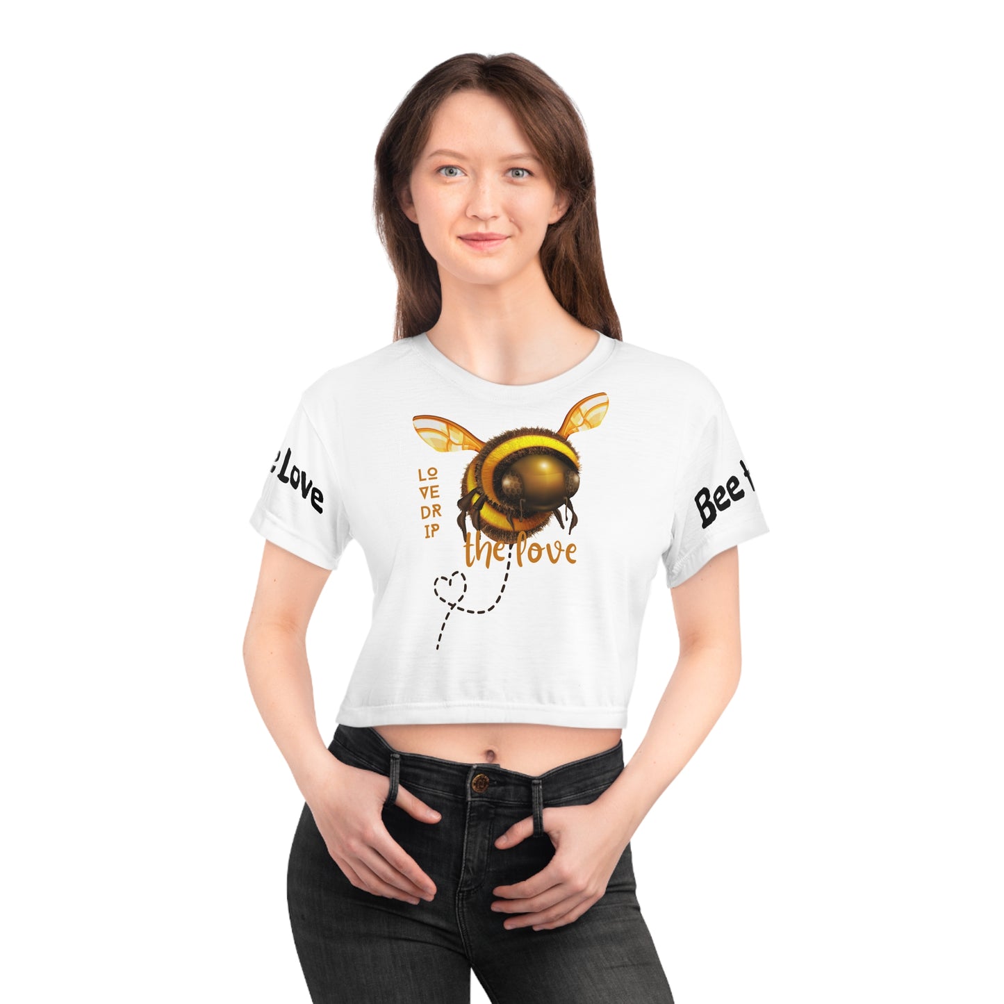 "Bee the Love II" Crop Tee