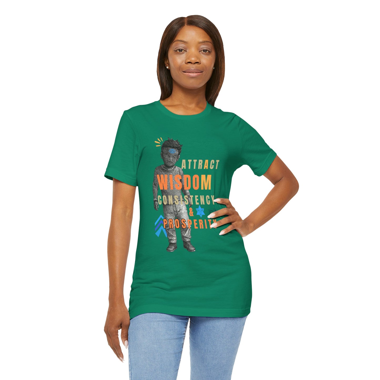 Wisdom & Prosperity Tee — Inspirational Graphic T‑Shirt