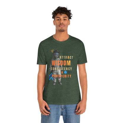 Wisdom & Prosperity Tee — Inspirational Graphic T‑Shirt