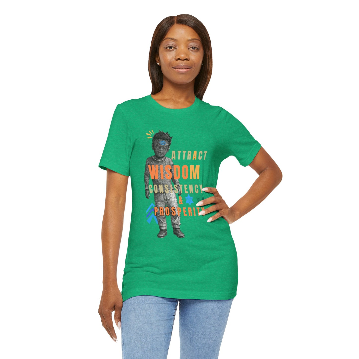Wisdom & Prosperity Tee — Inspirational Graphic T‑Shirt