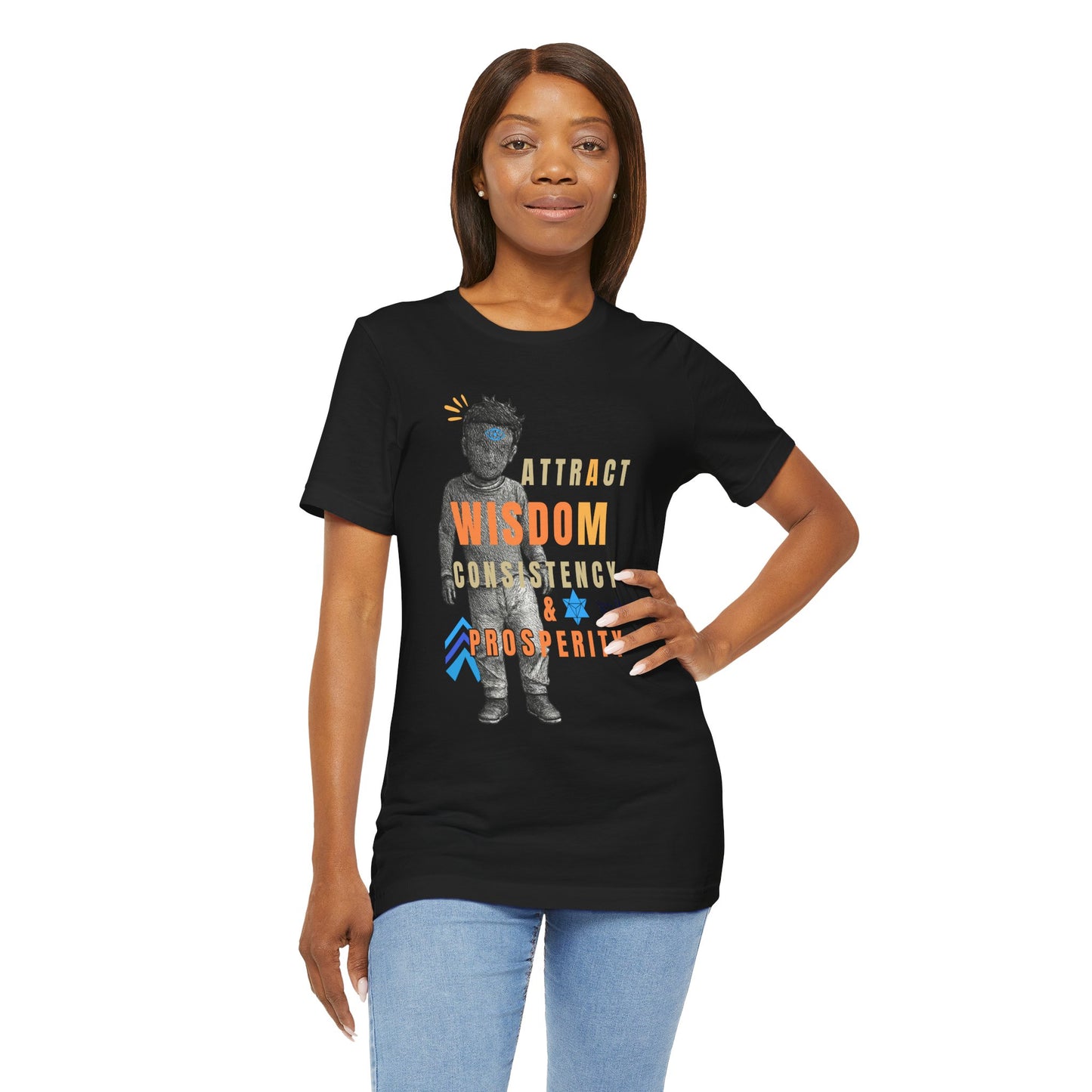 Wisdom & Prosperity Tee — Inspirational Graphic T‑Shirt