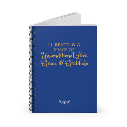 "Create Love" Notebook - Blue