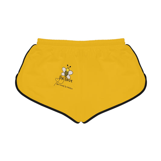 “Bee the Love” Women's Yellow Relaxed Shorts