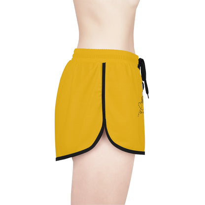 “Bee the Love” Women's Yellow Relaxed Shorts