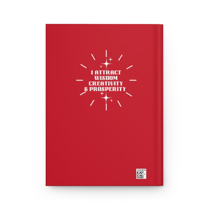 “I Attract” Hardcover Journal Matte - Red